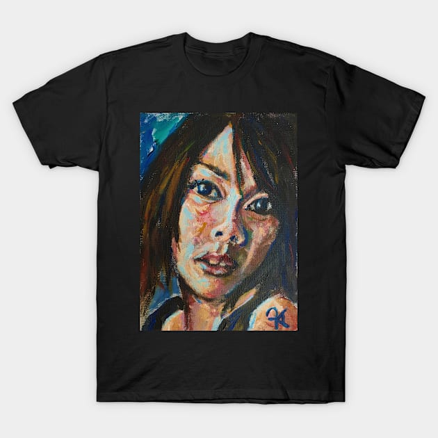 Asian Girl T-Shirt by Great Auk Art